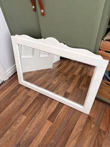 Antique wooden mirror