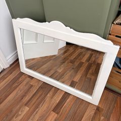 Antique wooden mirror