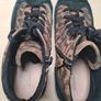 womens CLARKS ACELEY ZIP HI TOP SUEDE trainers runners leopard print  Size UK 8 D EU 42 converse style (AT2) Image 10