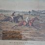 5 Antique Hunt Scene Pictures in Original Frames Postage Available or Collection is always welcome Image 7