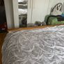 small double bed  4ft cream and wood Image 5
