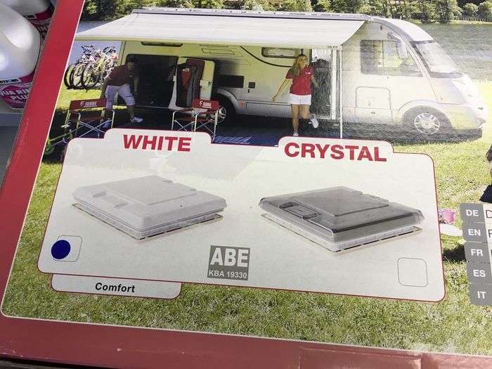 Fiamma 500 skylight crystal
