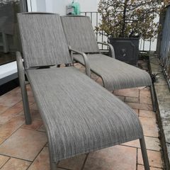 Reclining garden chairs / sun lounger