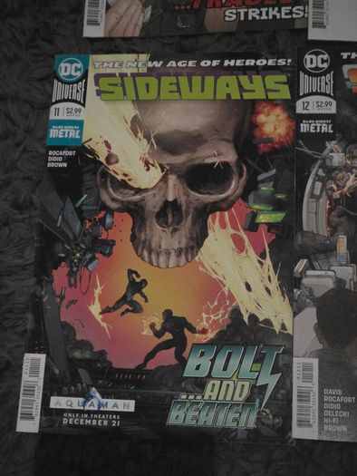 Sideways DC Metal Comics