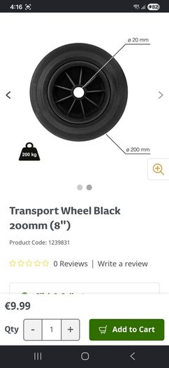 Wheelbarrow wheels