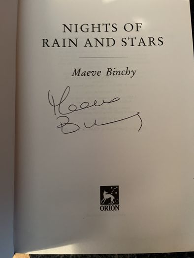 Hand signed Maeve Binchy