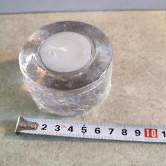 Small Round Glass Night Light Candl Holder.