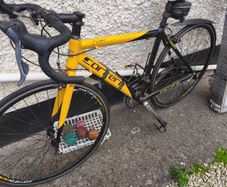 racing bike and repair bike stand