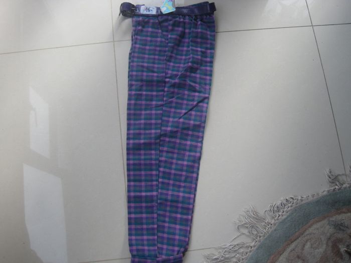 Vintage Girl's Check Trousers.