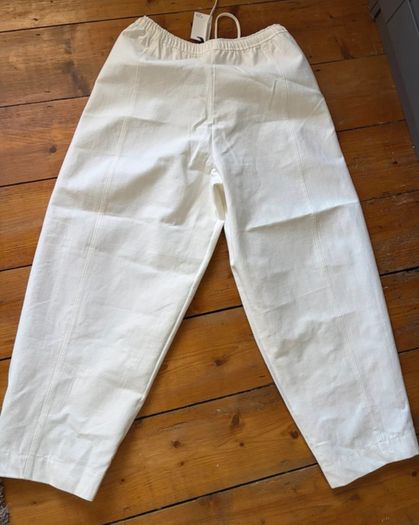 Primark Edit white barrel leg trousers BNWT