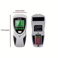 new 5 in 1 Stud Detector with Battery - Wall Scanner Featuring an Intelligent Microprocessor Chip And HD LCD Display, Designed to Locate The Center And Edge of Wood, AC Wires, Metal Studs, Joists, And Pipes