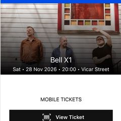 Bell X1 Vicar Street Saturday