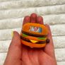 McDonalds Happy Meal Wind Up Toy Tricky Trackers 1995 Big Mac approx. 3 cm. Used Please see photos Image 10
