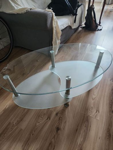 Two-Tier Glass Coffee Table