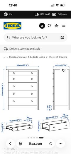 chest of drawers