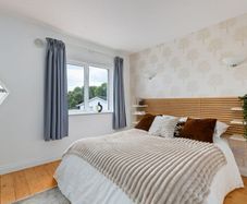 MANDAL bed frame and headboard
