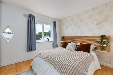 MANDAL bed frame and headboard