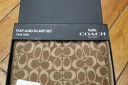 BNWT - COACH Signature Hat and Scarf Set