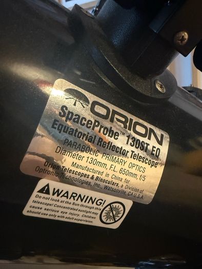 Orion SpaceProbe 130ST EQ Telescope