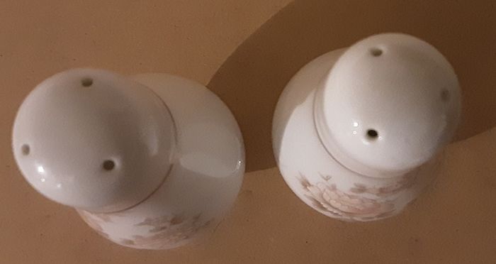 two irish made sifters, ( salt & pepper)