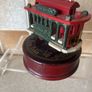 Vintage Wooden Wind up revolving Cable Car Image 5