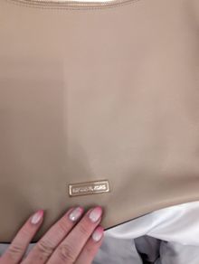 Michael Kors Lexington Large Shoulder Bag in Taupe
