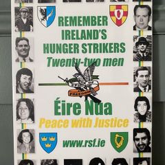 Irelands Hunger Strikers Tin Metal Sign