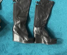 Dune long wedge boots