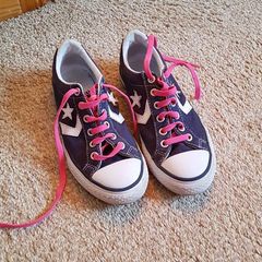 Girls Navy Converse Like New
