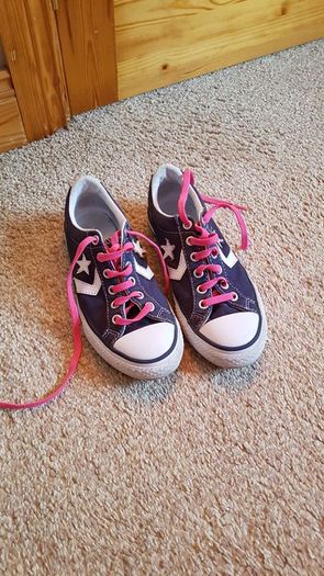 Girls Navy Converse Like New
