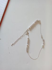 necklace silver m & s