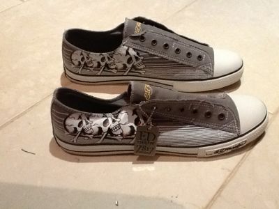 Ed Hardy Lowrise Canvas Shoes