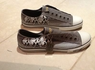 Ed Hardy Lowrise Canvas Shoes