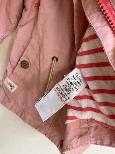 Next baby girl light  jacket 9-12months 80cm