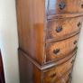Georgian-style reproduction bowfront tallboy Image 2