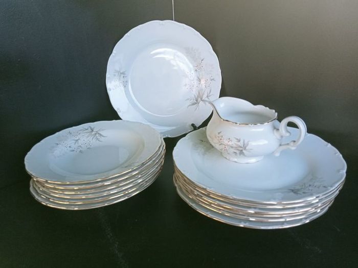 MZ Moritz Zdekauer Bohemian Porcelain Dinnerware