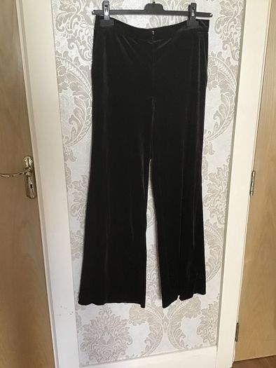 Black Velvet Trousers Size 10
