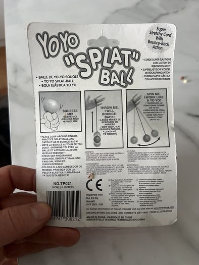 Yo yo splat ball