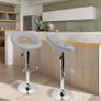 Heart Bar Stools Set of 2, Adjustable Breakfast Kitchen Faux Leather Bar Stools,Modern Dining Crescent Shaped Bar Seats MULTIPLE COLOURS AVAILABLE (FREE POSTAGE) Image 7