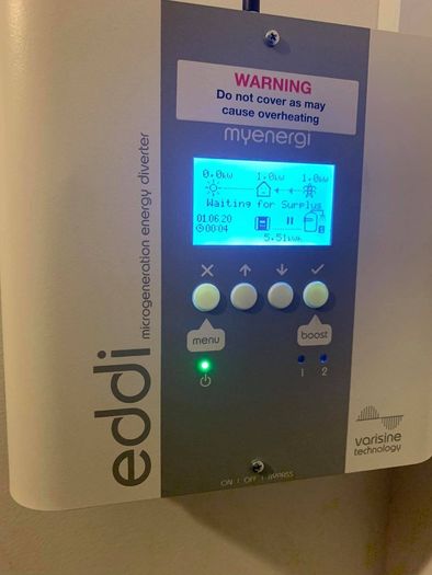 3.35kW Solar PV System, 10 Q CELLS Panels + Solis Inverter + MyEnergi Eddi
