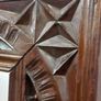 Antique French 1930s mirror has distressed solid wooden frame very nice piece Image 5