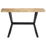 Dining Table 120x60x75 cm Solid Rough Mango Wood Image 4