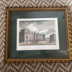 Vintage Framed Print of the Facade of Trinity College Dublin