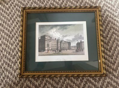 Vintage Framed Print of the Facade of Trinity College Dublin