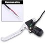 E-Bike Brake Lever, Universal Electric Bicycle Brake Lever Handle Replacement Parts for E-Bike Mountain Bike MTB Bicycle(Black + Silver) Image 4