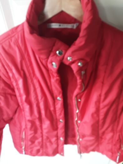ladies red tommy hilfigher jacket