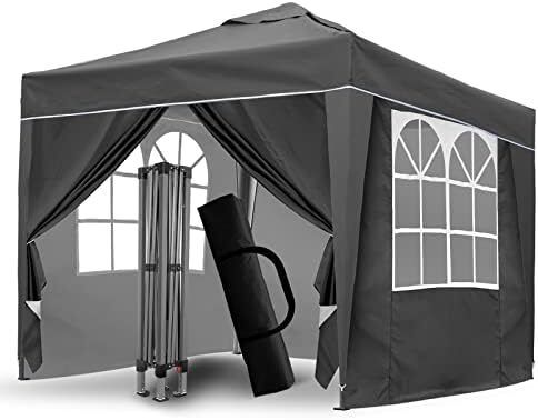 3x3m Pop Up Gazebo Fully Waterproof, All Weather Gazebo ideal for Outdoor Party Camping with Weights