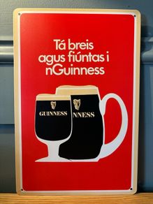 Guinness Tin Metal Sign