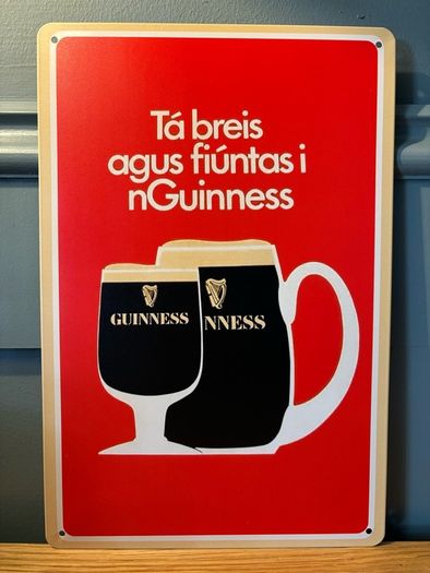 Guinness Tin Metal Sign