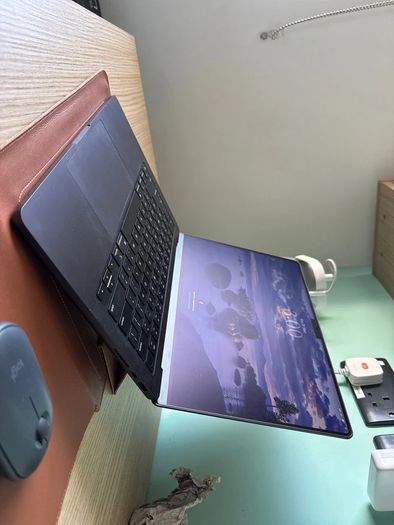 (2 in 1) Leather 14inch Laptop Case + Stand